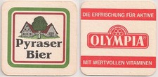 Pyraser Bier- alter Bierdeckel "Olympia - Die Erfrischung für Aktive"