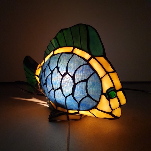 Vintage tischlampe fisch - vintage,