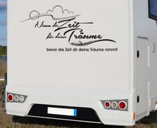 Wohnmobil Aufkleber Auto WOMO Camping Zeit Träume Sonne Wolken Leben Urlaub 68