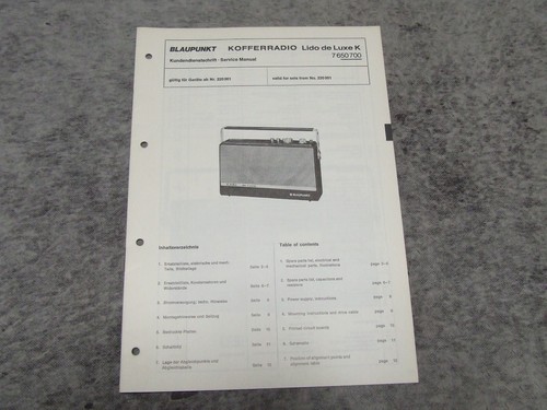 Schaltplan service manual für - service,