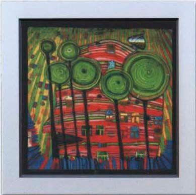Kunstdruck hundertwasser - kunstdruck,