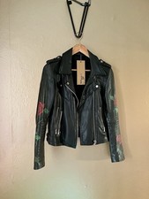 Vintage biker lederjacke - lederjacke, damen