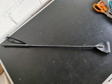 Reitgerte Leder Peitsche Schwarz 65 cm