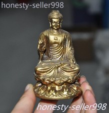 3.8"Tibet Buddhism Bronze gilt