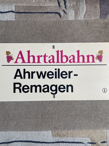 Großes metall zuglaufschild - großes,