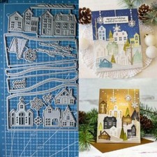 Stanzformen Häuser Metall Cutting Dies Scrapbooking Stanzschablone Stencil Karte