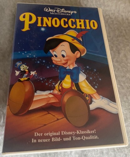 Vhs pinocchio walt disney - vhs,