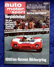 AMS, Auto Motor und Sport Nr. 13/1969,  Ford Capri 2300 GT, A 111, Lamborghini