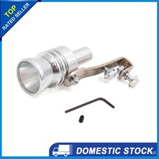 XL Turbo Sound Whistle Schalldämpfer Auspuffrohr Whistler für Fahrzeug Silber
