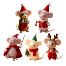 Filz Weihnachtsmaus Mini