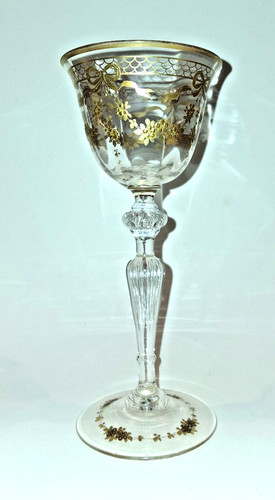 Stängelglas reliefgoldmalerei - stängelglas,
