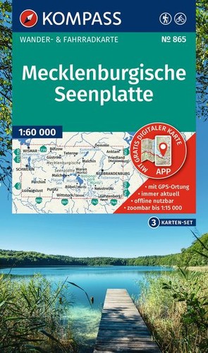Kompass wanderkarten set - wanderkarten-set, 865