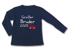 LA Shirt mit Aufdruck  Großer Bruder 2025  WAHL Motiv Name Größe  DUNKELBLAU