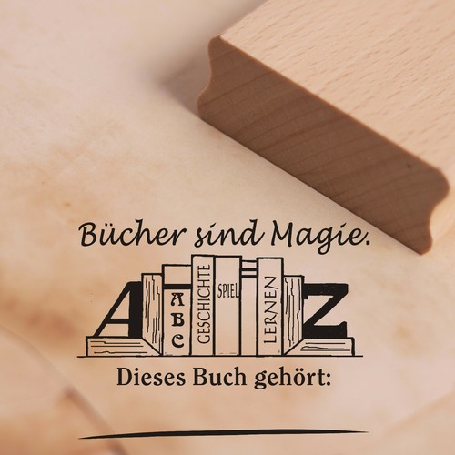 Stempel exlibris namensstempel - stempel,