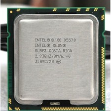   Xeon X5570 SLBF3 LGA 1366 2.93 GHz 6.4 GT/s Quad-Core CPU Processor  #ac