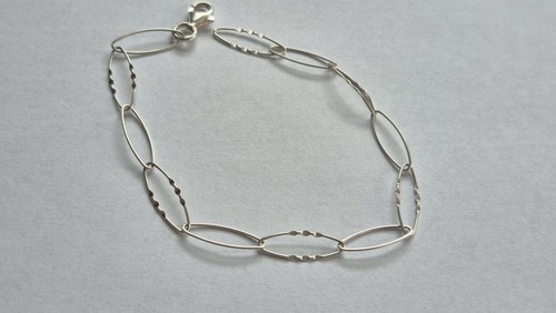 Simple bangle bracelet - simple, 925