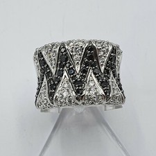 schöner Moderner Ring Silber