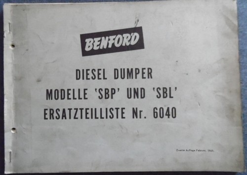 Benford ersatzteilliste - benford,