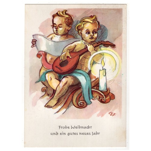 Künstler weihnachten v - künstler-ak,