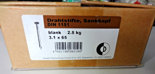 Drahtstifte senkkopf x - 3,1, 65