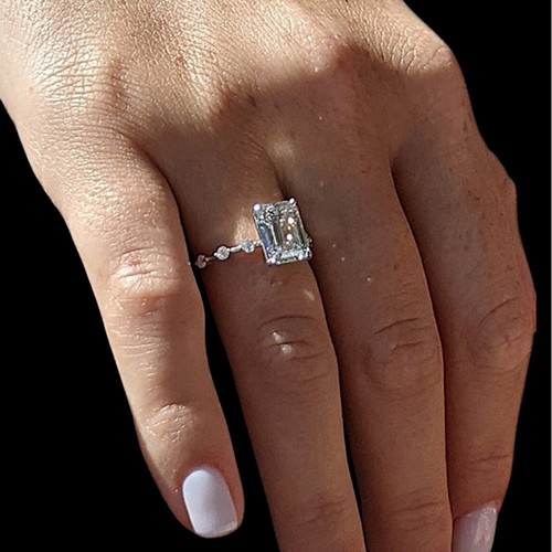 Echt diamant smaragdschliff - echt,