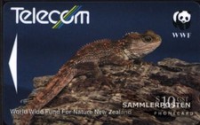 Neuseeland 610 10 $ gebraucht WWF Echse