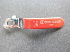 Stahlhebel 8 x 12mm rot Griff Hebel B-Ware Hebelgriff für Kugelhahn Hahn Ventil.