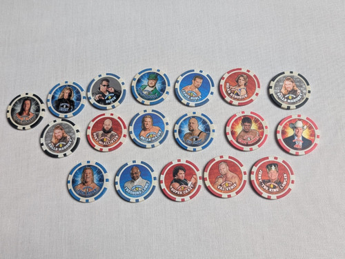 18x wwe wrestling chipz - wwe,