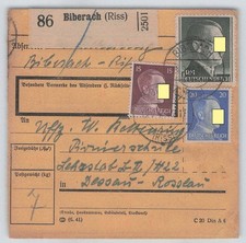 Deutsches Reich Paketkarte