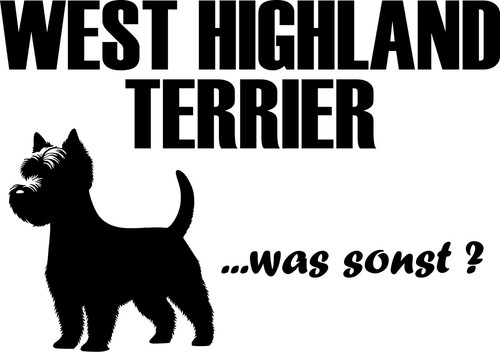 Aufkleber west highland - aufkleber,