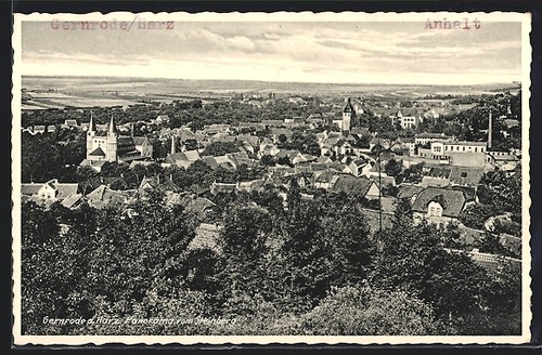 Gernrode harz panorama - panorama, vom