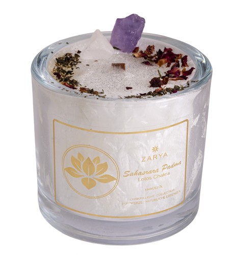 Chakra kerze lotos mit - chakra,