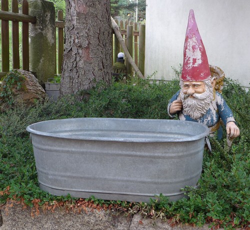 Alte antike zinkwanne - alte,