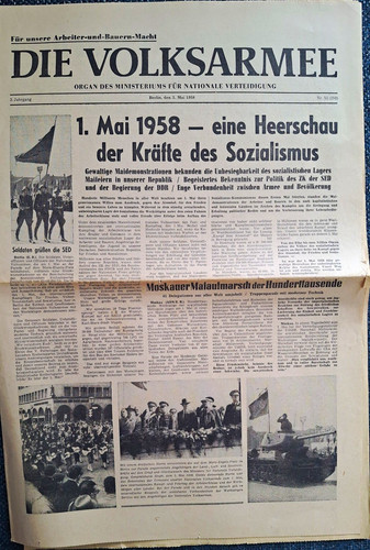 Die volksarmee zeitung ddr - volksarmee,, zeitung,
