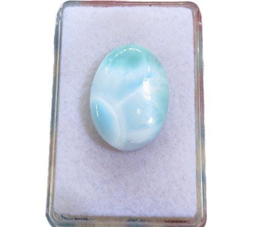Larimar cabochon 8x18 mm - cabochon, 25,8x18,5