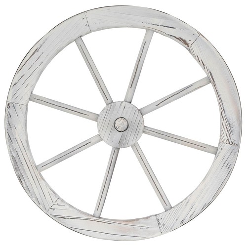Holzrad whitewash wagenrad - whitewash,