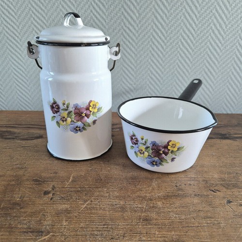 Vintage emaillegeschirr metall - vintage,