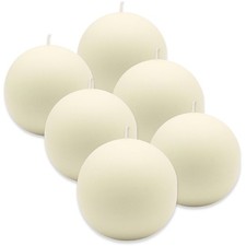 6 Stück Bolsius Kugelkerzen