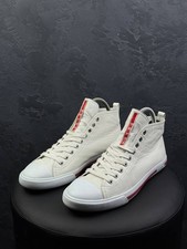 Prada Leather Red Tab Hi-Top