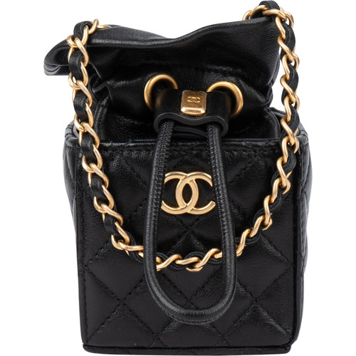 Chanel quilted leather micro - chanel,