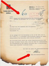 144816: Brief an Großadmiral Erich Raeder von DRK-Generalhauptführer Hartmann