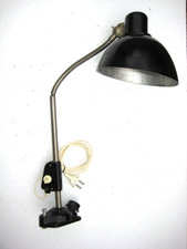 alte Schwanenhalslampe Reif