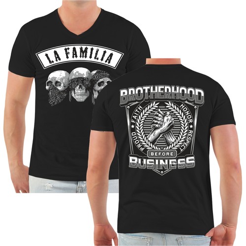Herren shirt familia fck - herren, t-shirt