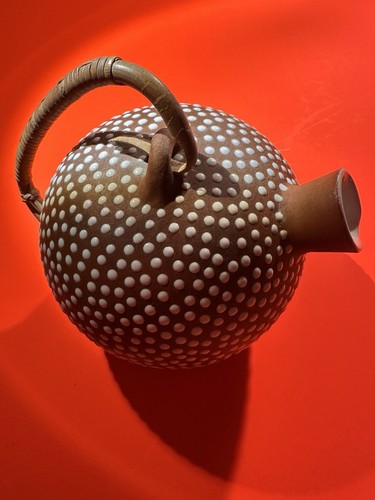 Keramik vase braun weiß - keramik,