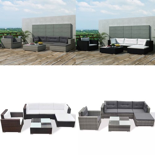 Tlg garten lounge set mit - 6-tlg., garten-lounge-set