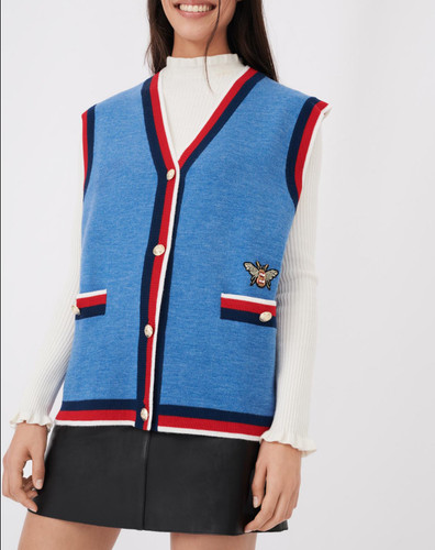 Maje strickweste blau 36 - maje,