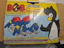 Eis-Gleitschuhe für Kinder, Zum Umschnallen an Schuhe, Länge einstellbar, Chrom