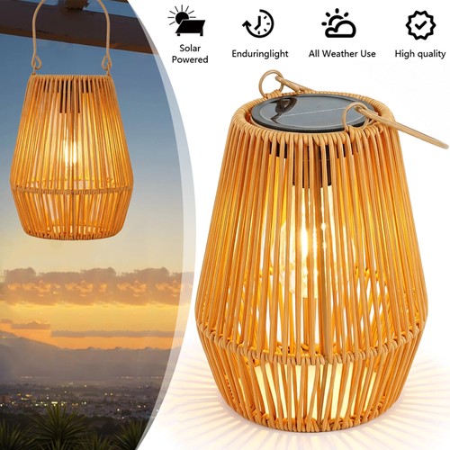 Solarleuchte solar rattan - solar,