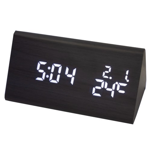 Digitale holz tischuhr usb - digitale,