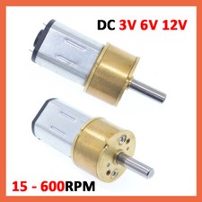 Mini Getriebemotor N20 DC 3V 6V 12V für Modellbau 15RPM - 600RPM Metall Motor